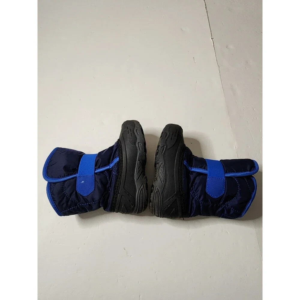 Kamik The Snowbug 5 Winter Boots Boys 10 Navy Blue Winter Snow Sledding Outdoor